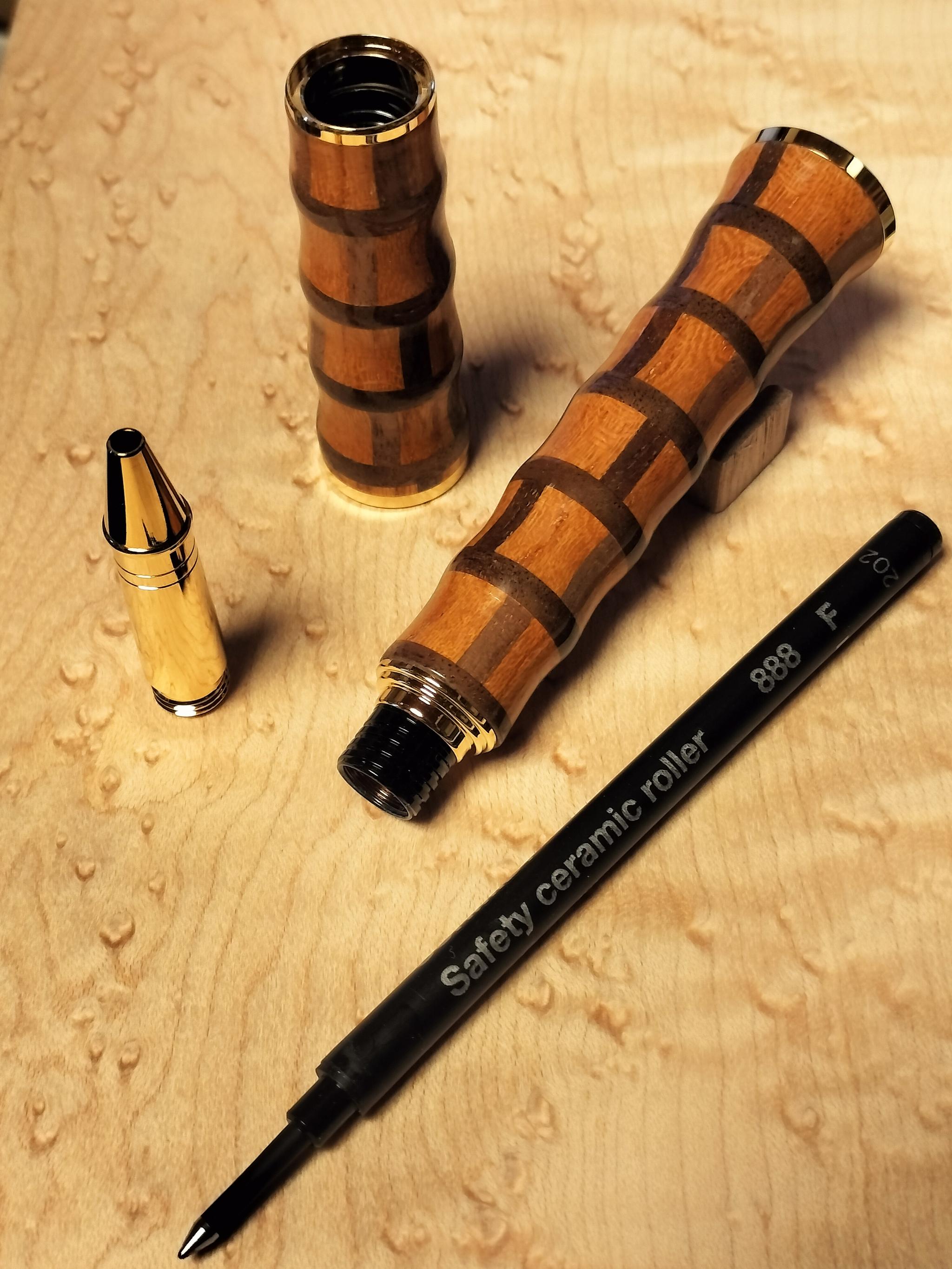 LOGRAPH ARTISAN　積層ブロックパターン　キャップ付きボールペン　CA塗装仕上げ | 5枚目